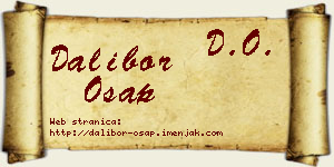 Dalibor Ošap vizit kartica